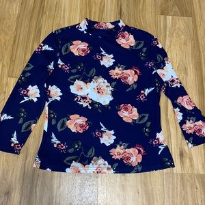 SHEIN size XL long sleeve floral blouse